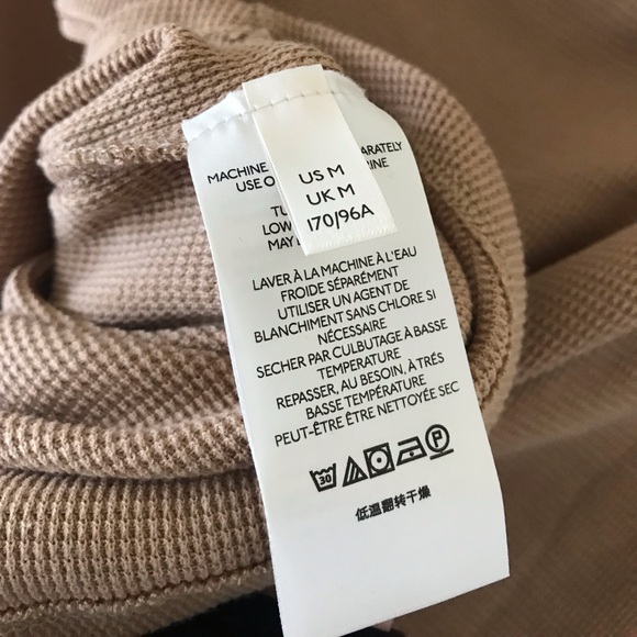 Free People We the Free Fuji Off the Shoulder Thermal Top, Camel Color, EUC - Picture 11 of 16